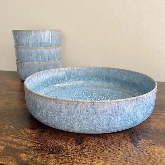 Barcela Reactive Glaze Portugal Handmade Ceramic Serving Bowl 11” - Picture 3 of 4